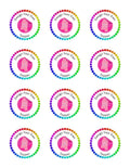 12 Cupcake Custom Printed Sugar Sheet UNCUT