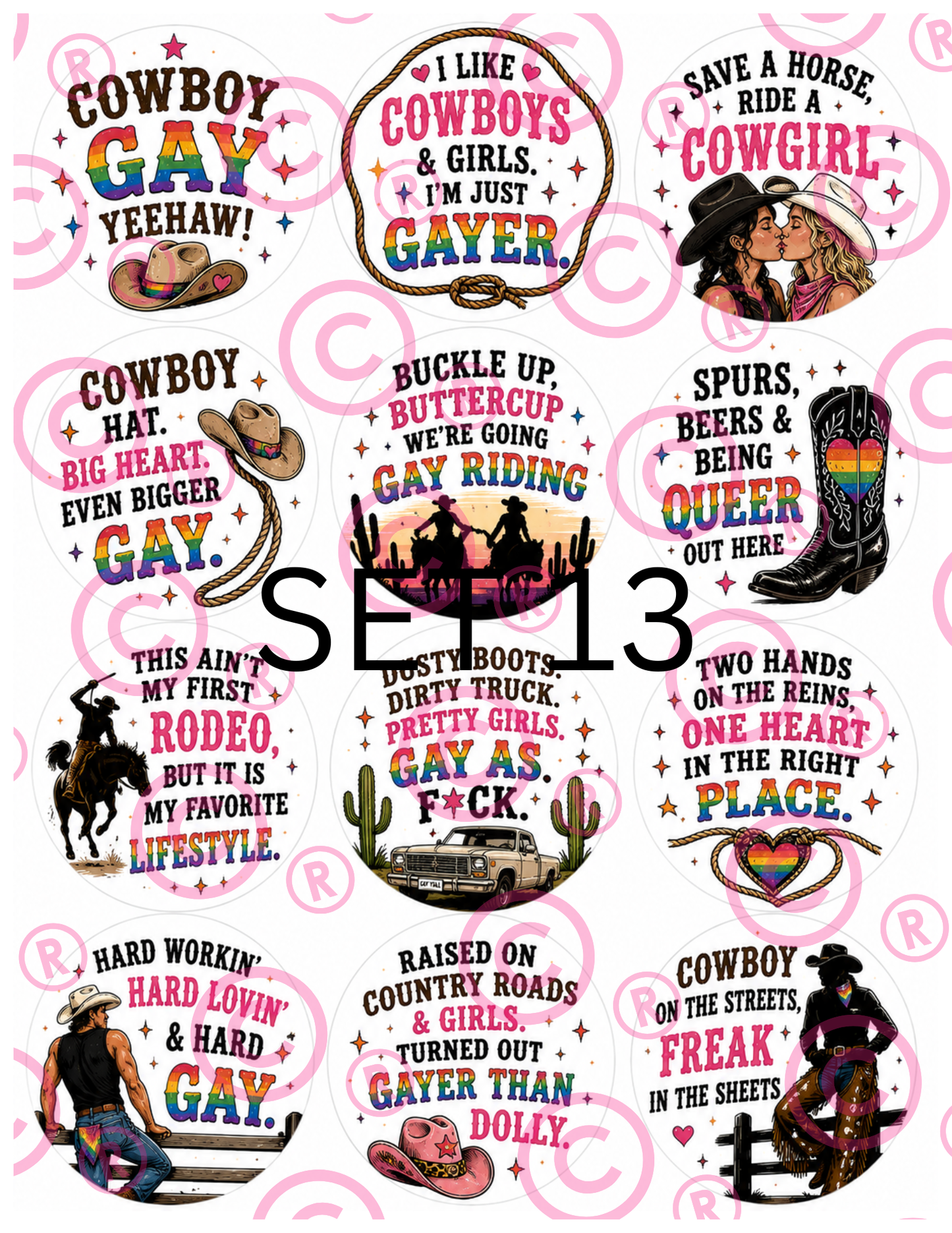 PRIDE Cupcake Toppers