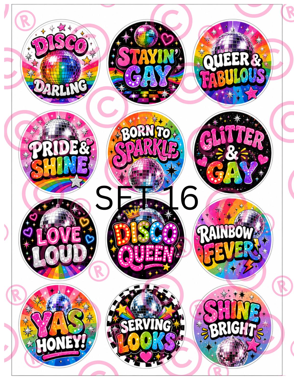 PRIDE Cupcake Toppers