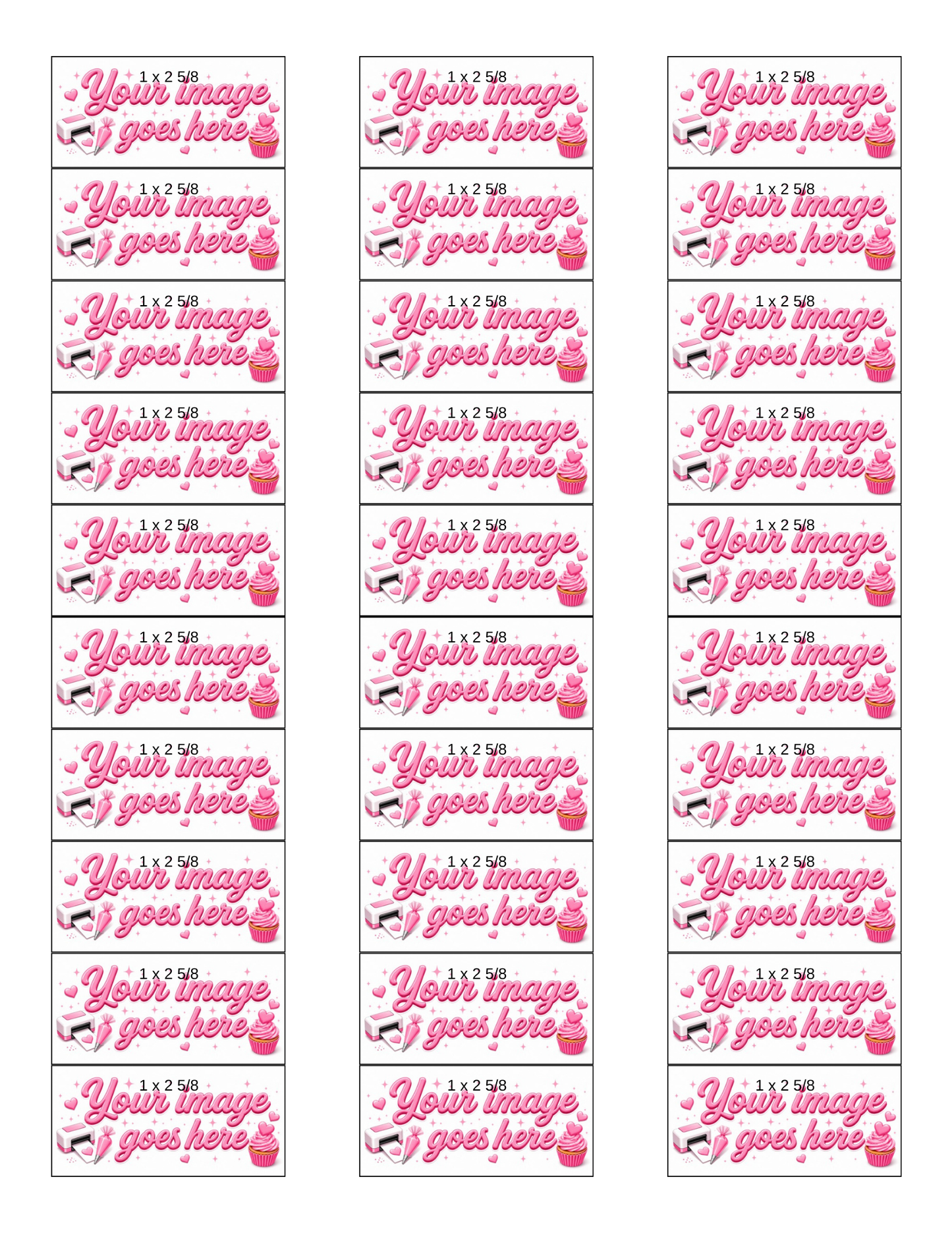 Treats? Square & Rectangle / Custom Printed Sugar Sheet UNCUT