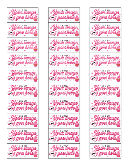 Treats? Square & Rectangle / Custom Printed Sugar Sheet UNCUT