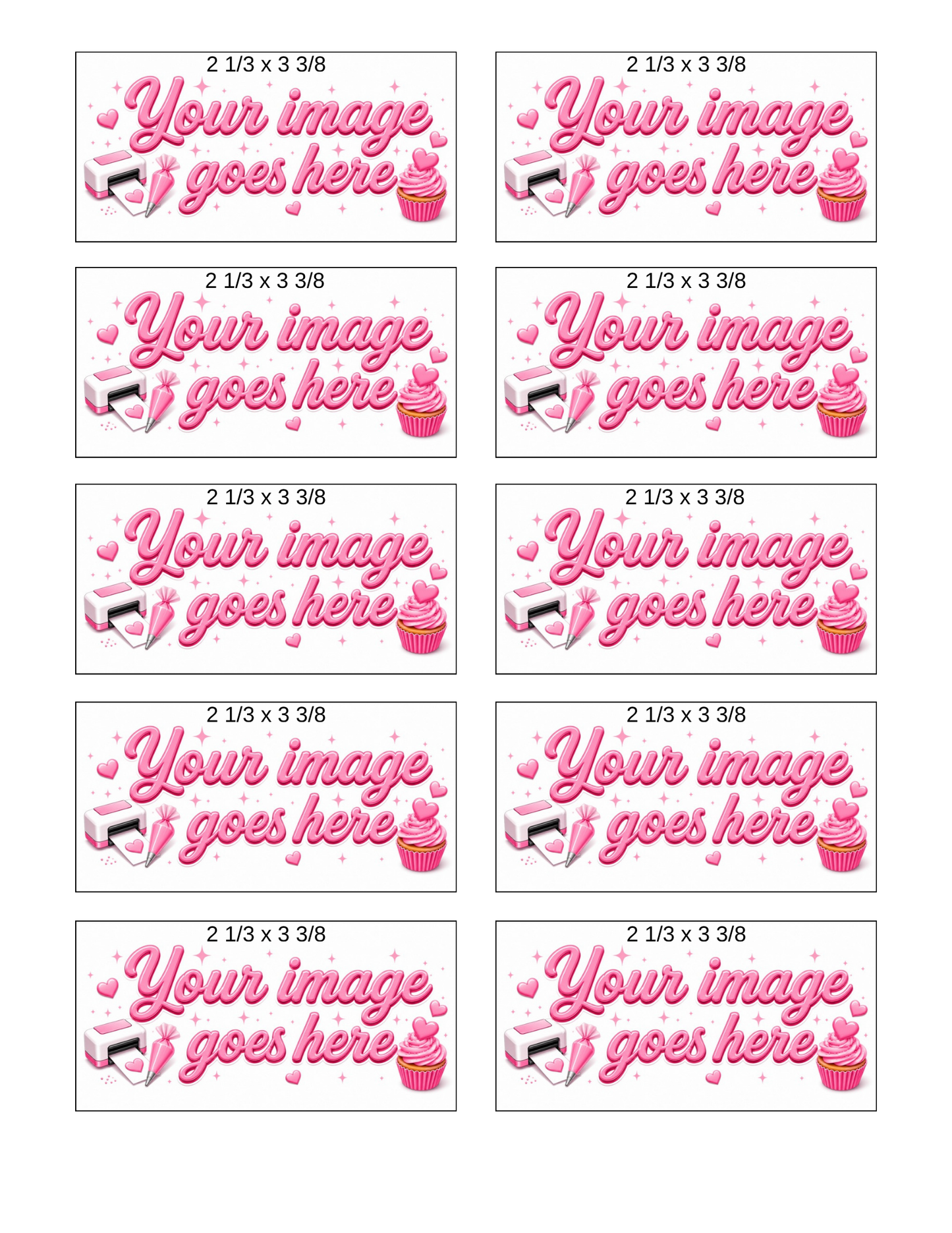 Treats? Square & Rectangle / Custom Printed Sugar Sheet UNCUT