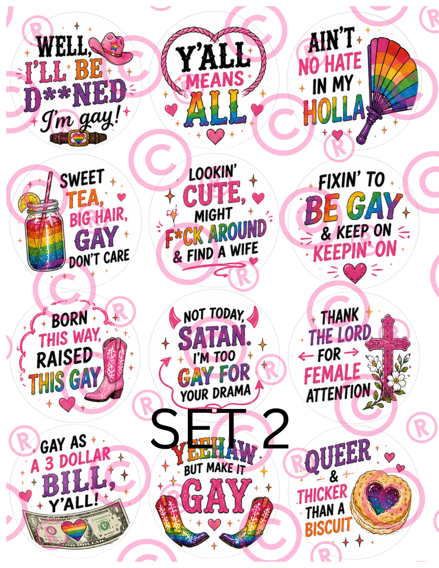 PRIDE Cupcake Toppers