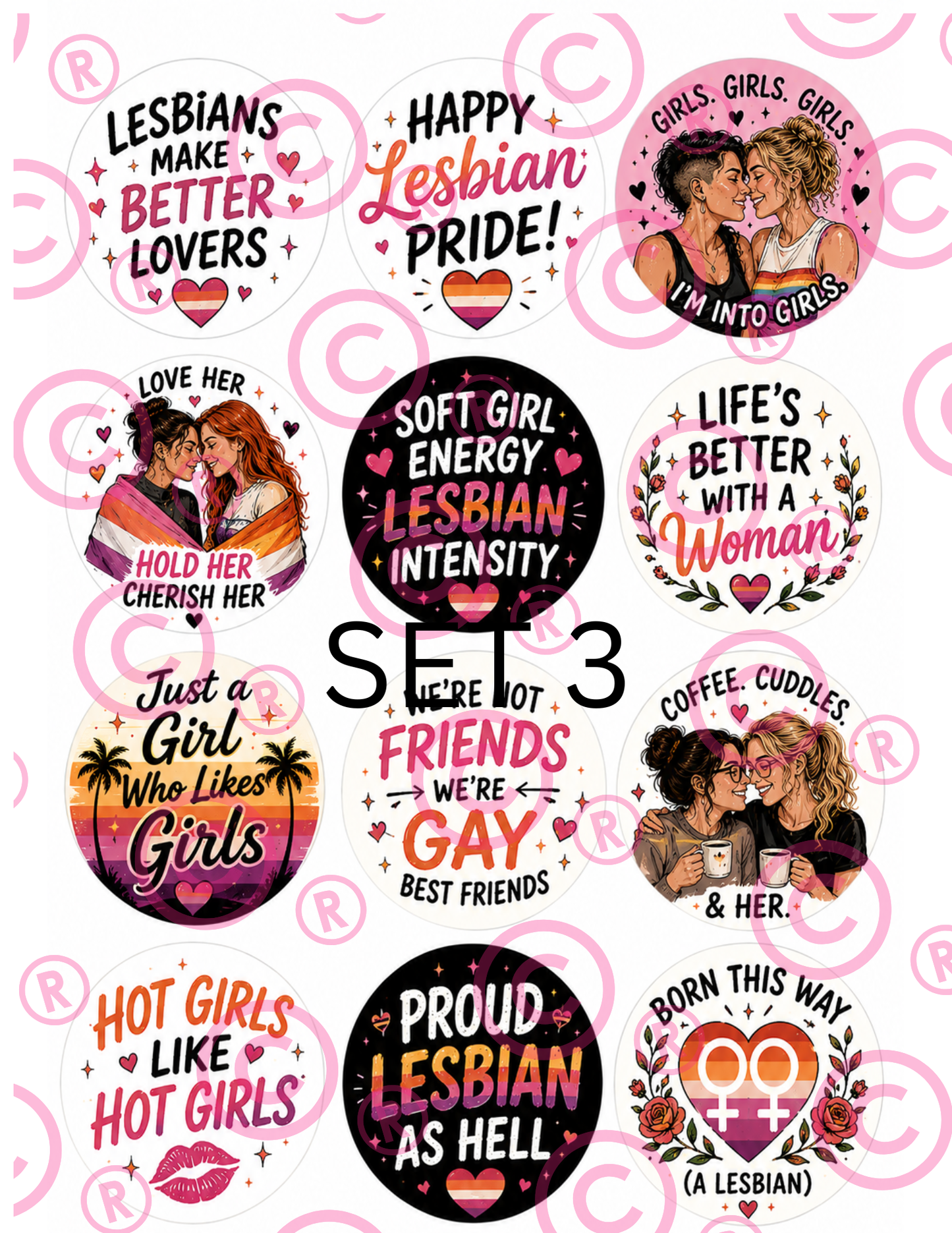 PRIDE Cupcake Toppers