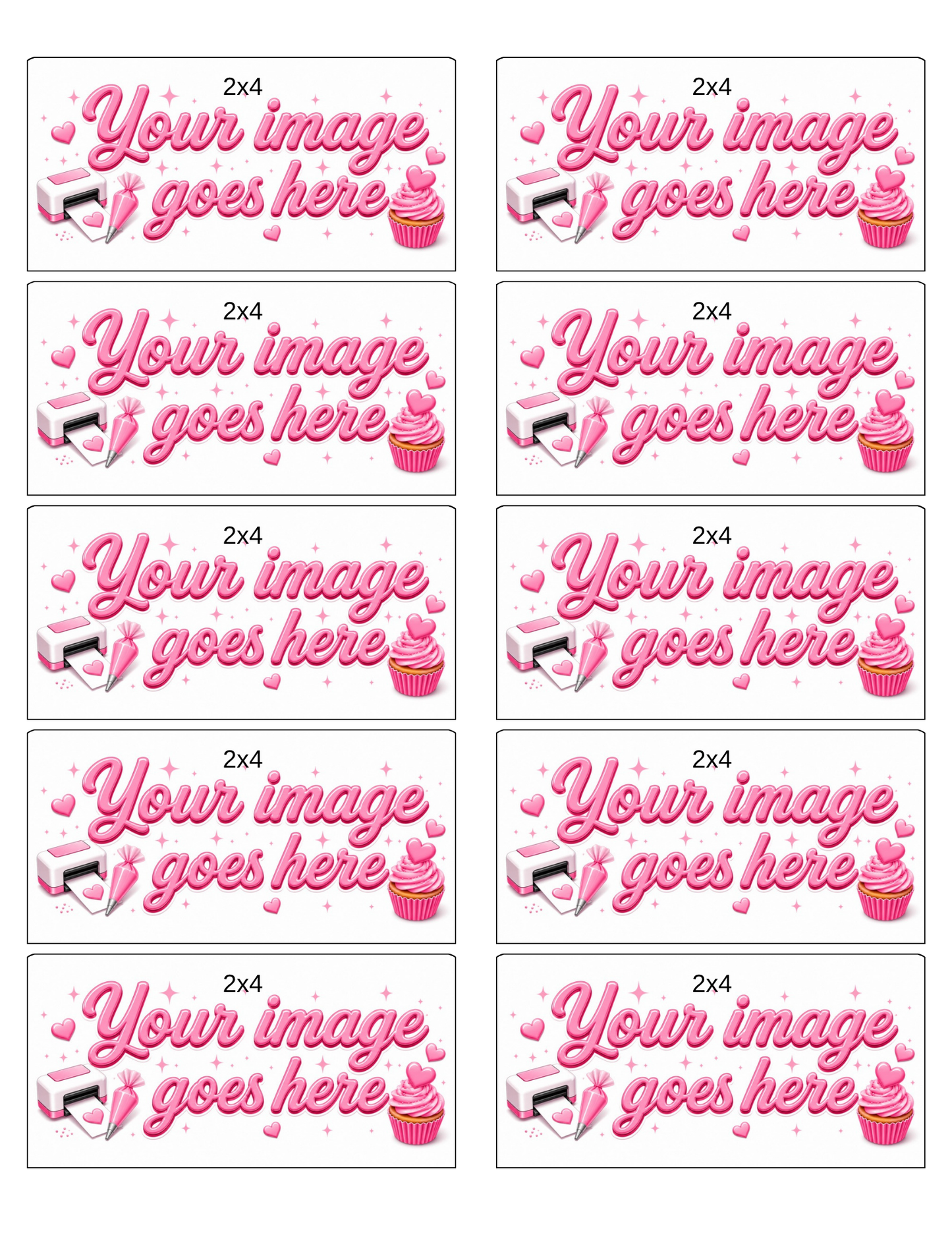 Treats? Square & Rectangle / Custom Printed Sugar Sheet UNCUT