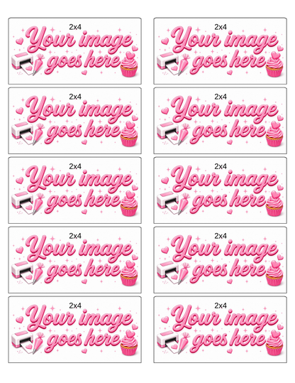 Treats? Square & Rectangle / Custom Printed Sugar Sheet UNCUT
