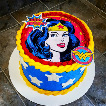 12 Cupcake Custom Printed Sugar Sheet UNCUT