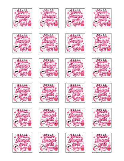 Treats? Square & Rectangle / Custom Printed Sugar Sheet UNCUT