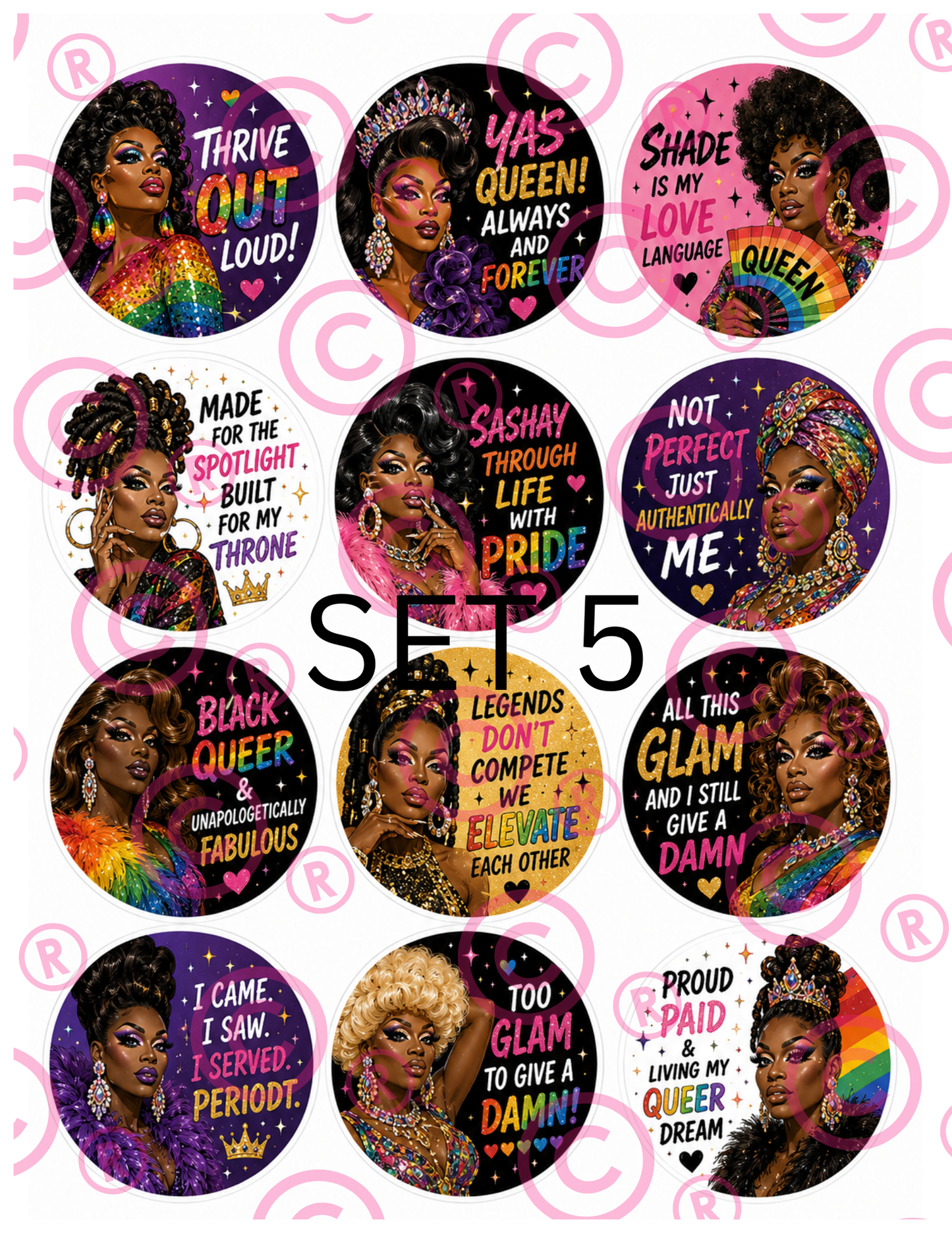 PRIDE Cupcake Toppers