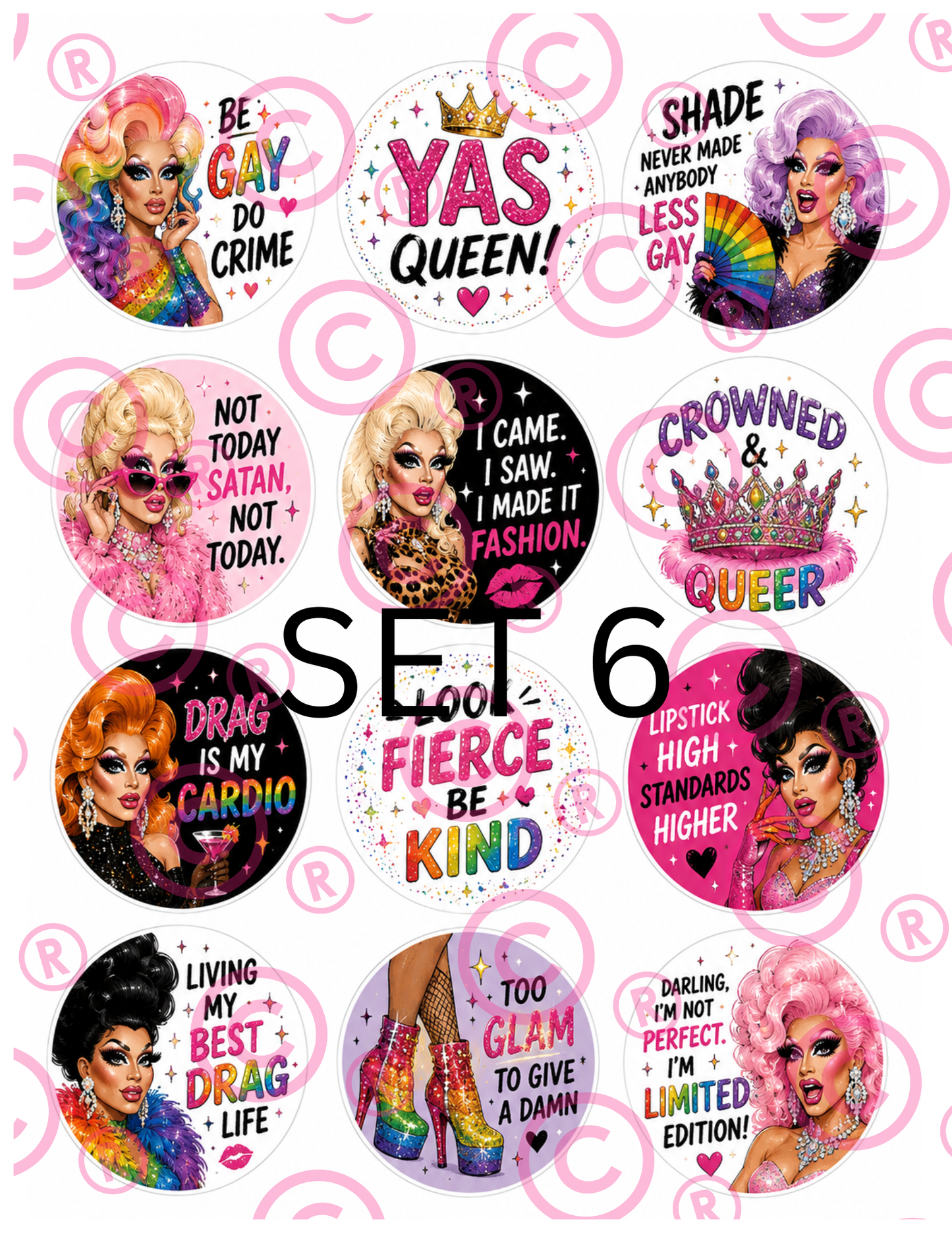 PRIDE Cupcake Toppers