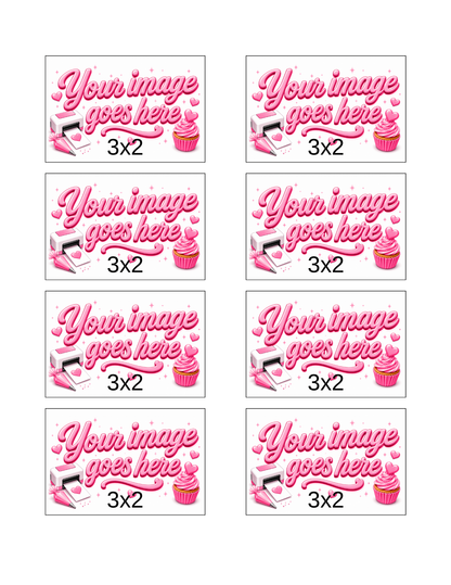 Treats? Square & Rectangle / Custom Printed Sugar Sheet UNCUT