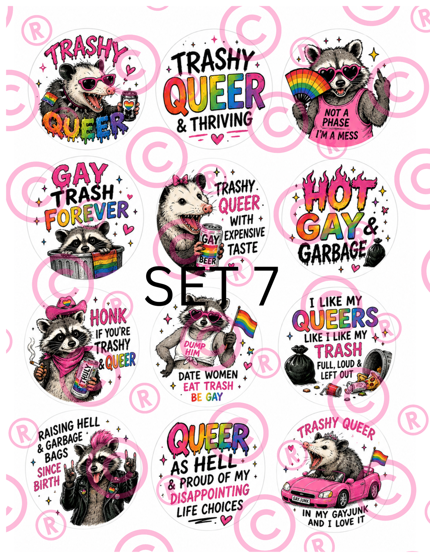 PRIDE Cupcake Toppers