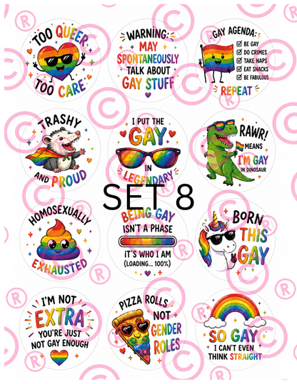 PRIDE Cupcake Toppers