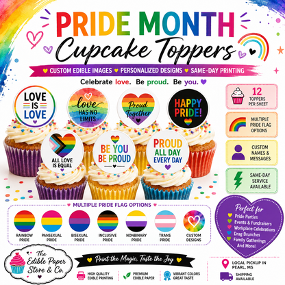 PRIDE Cupcake Toppers