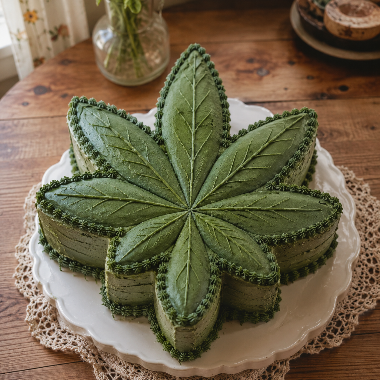Pot Leaf Cake Mold